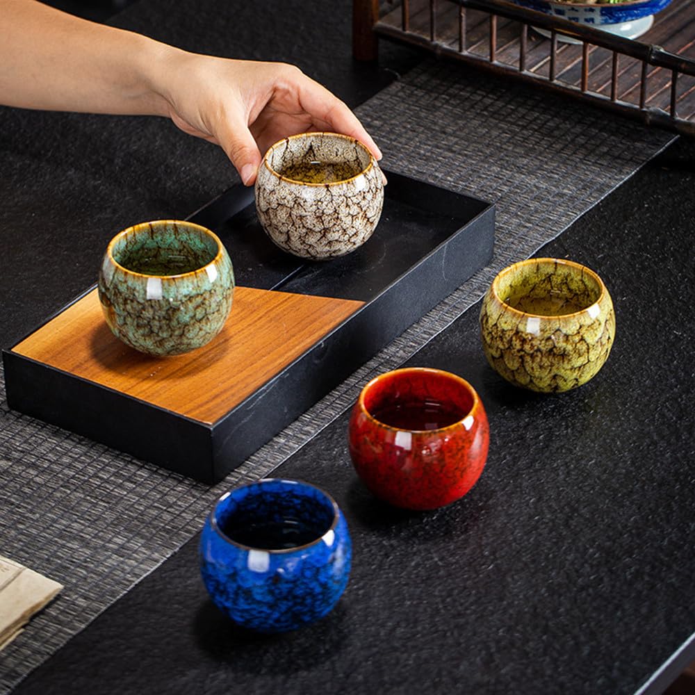 Conjunto ZPGXLRZ, tazas con cambio de color para experiencia sensorial del té.