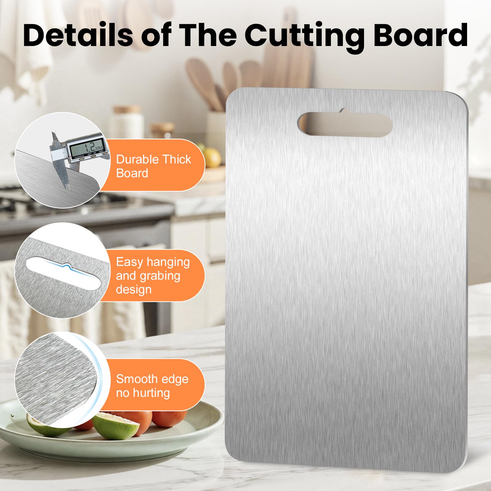 ZPUFAW acero inoxidable 304, seguridad y durabilidad en la cocina.
