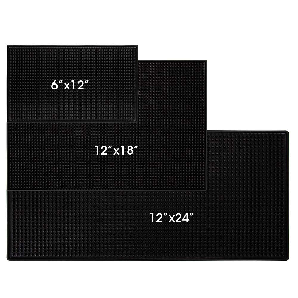 Alfombrilla ZQIAN para barra 12x6, vista general, antideslizante para vasos.