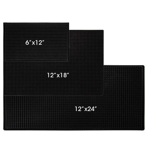 Alfombrilla ZQIAN para barra 12x6, vista general, antideslizante para vasos.