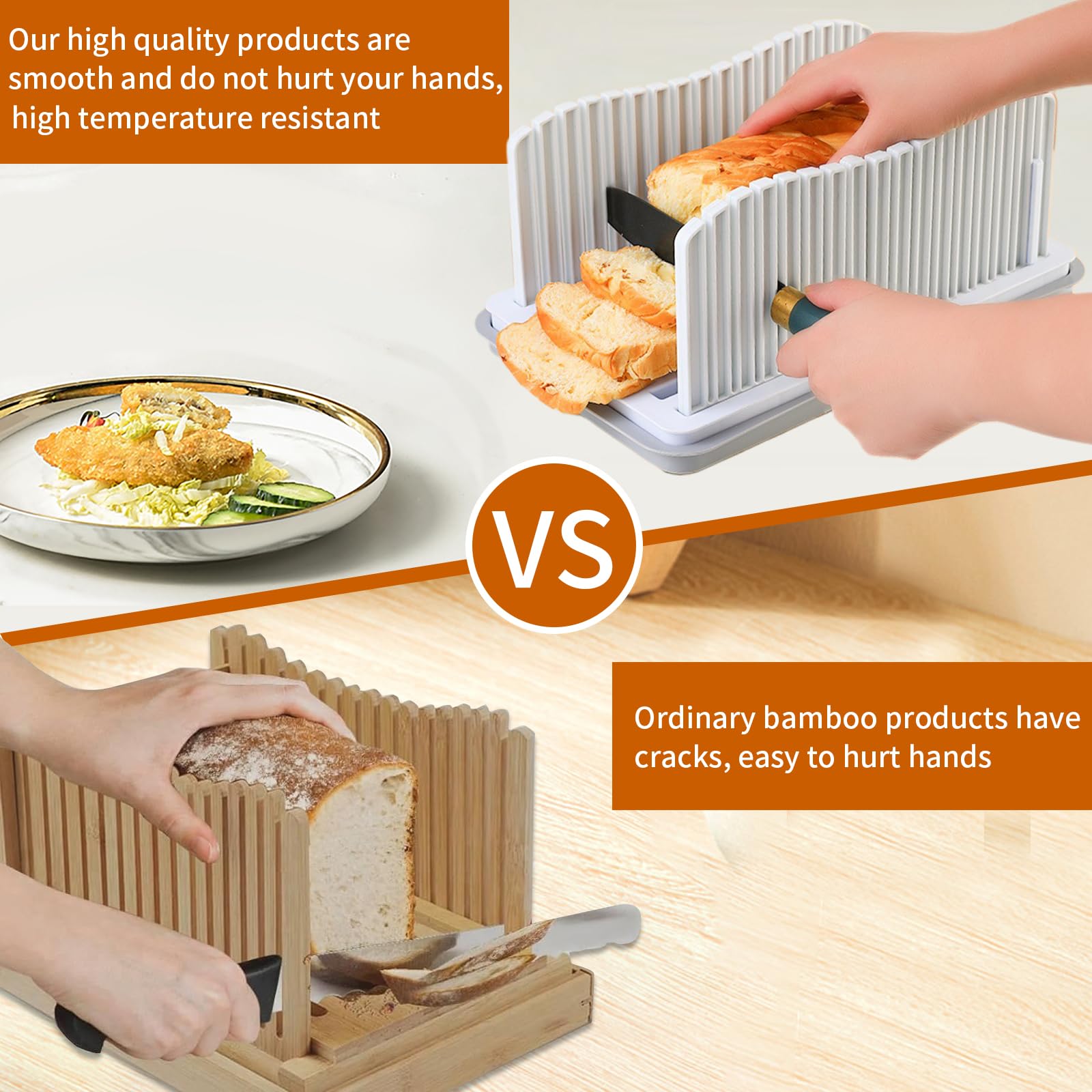 ZQZXD Cortador de pan plegable y compacto para ahorro de espacio