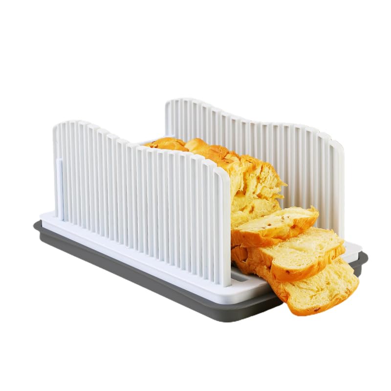 ZQZXD Cortador profesional de pan con guía ajustable para rebanadas uniformes