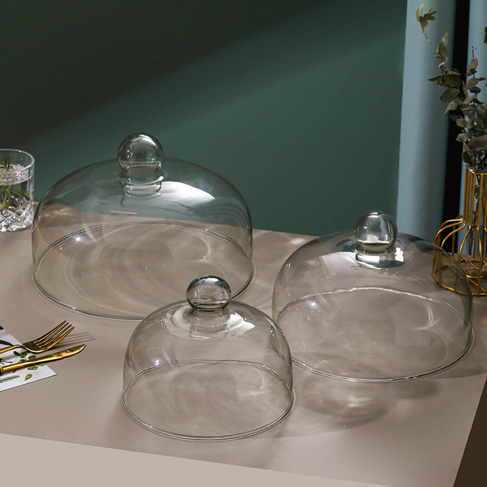 ZROSIN cupula de vidrio multiusos: ideal para reuniones, buffets y dulces.