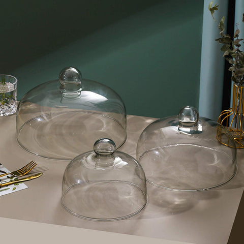 ZROSIN cupula de vidrio multiusos: ideal para reuniones, buffets y dulces.