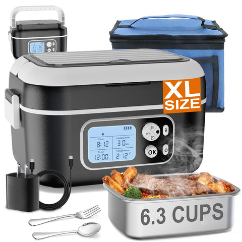ZRYBOMY Lunch Box con capacidad 1.5 L para porciones abundantes en el trabajo