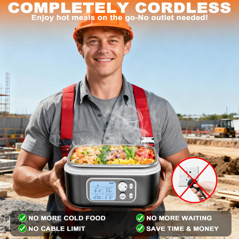 Batería de 24000 mAh de ZRYBOMY Lunch Box para calentar sin enchufe