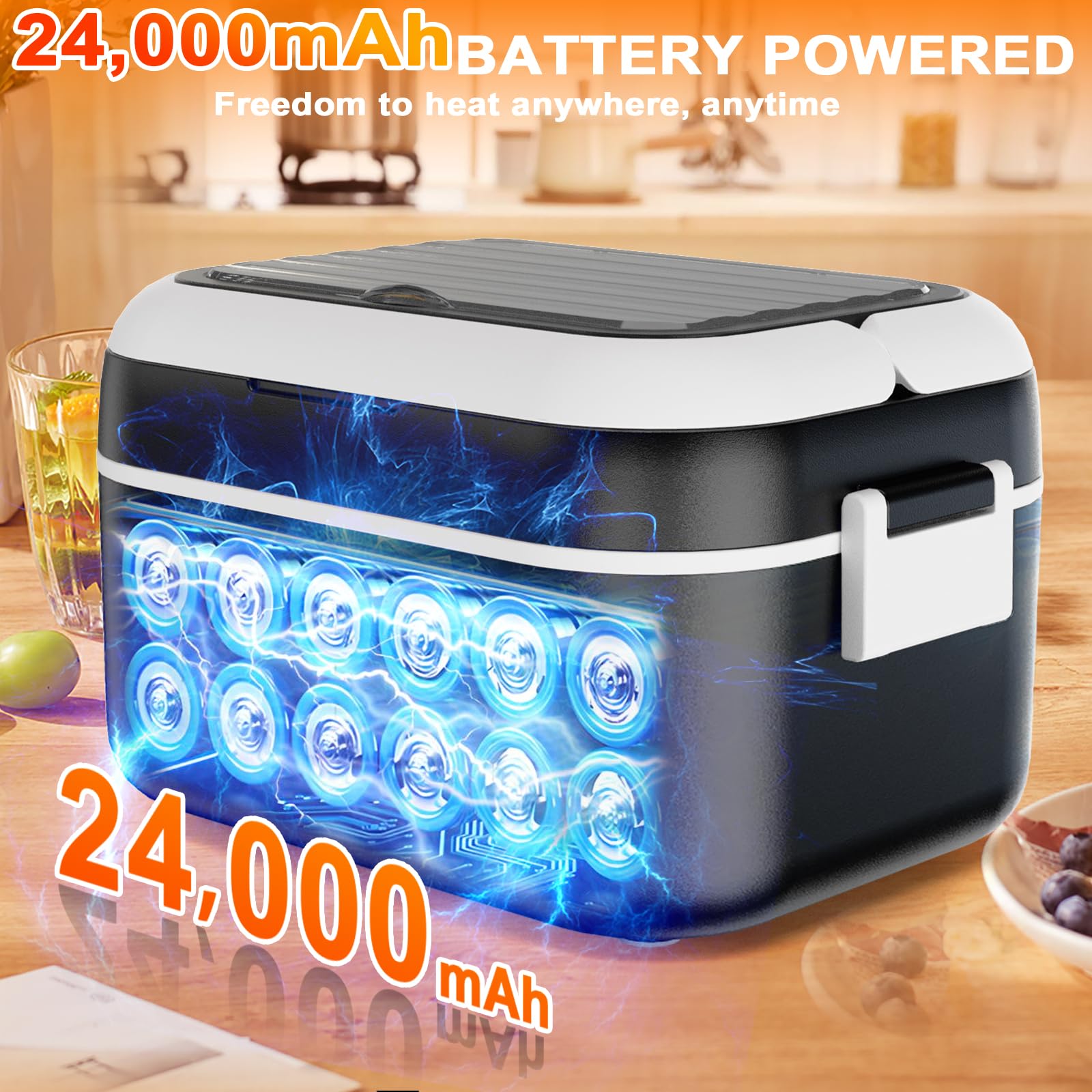 Calentamiento rápido 100W de ZRYBOMY Lunch Box para comidas listas
