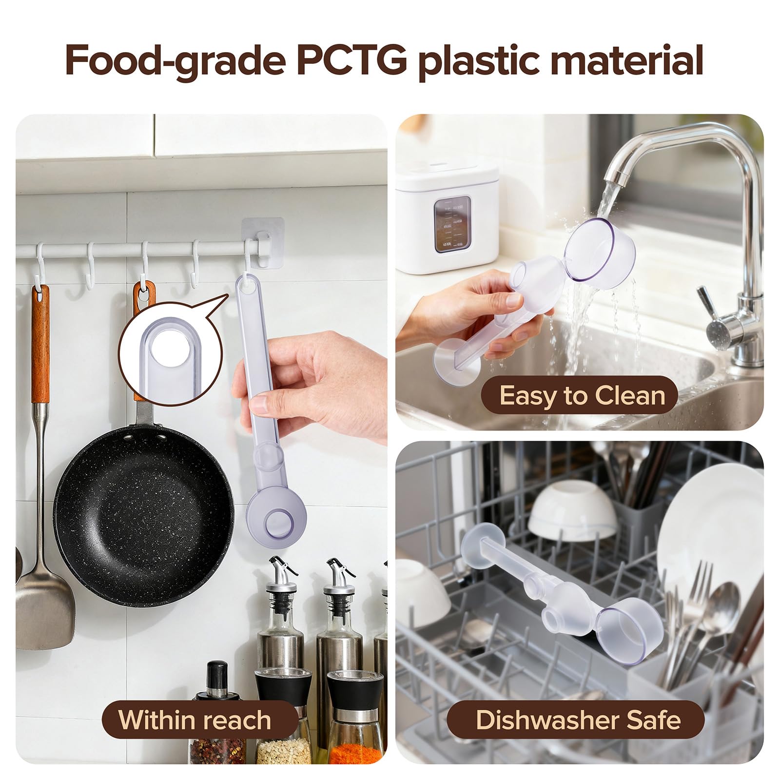 Material PCTG libre de BPA Zsdoue: seguro para café, leche y fórmula.