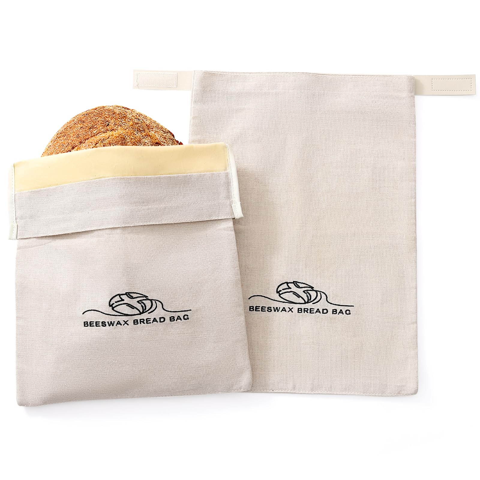 Bolsas ZSHLXM para pan, frente, retienen la frescura natural.