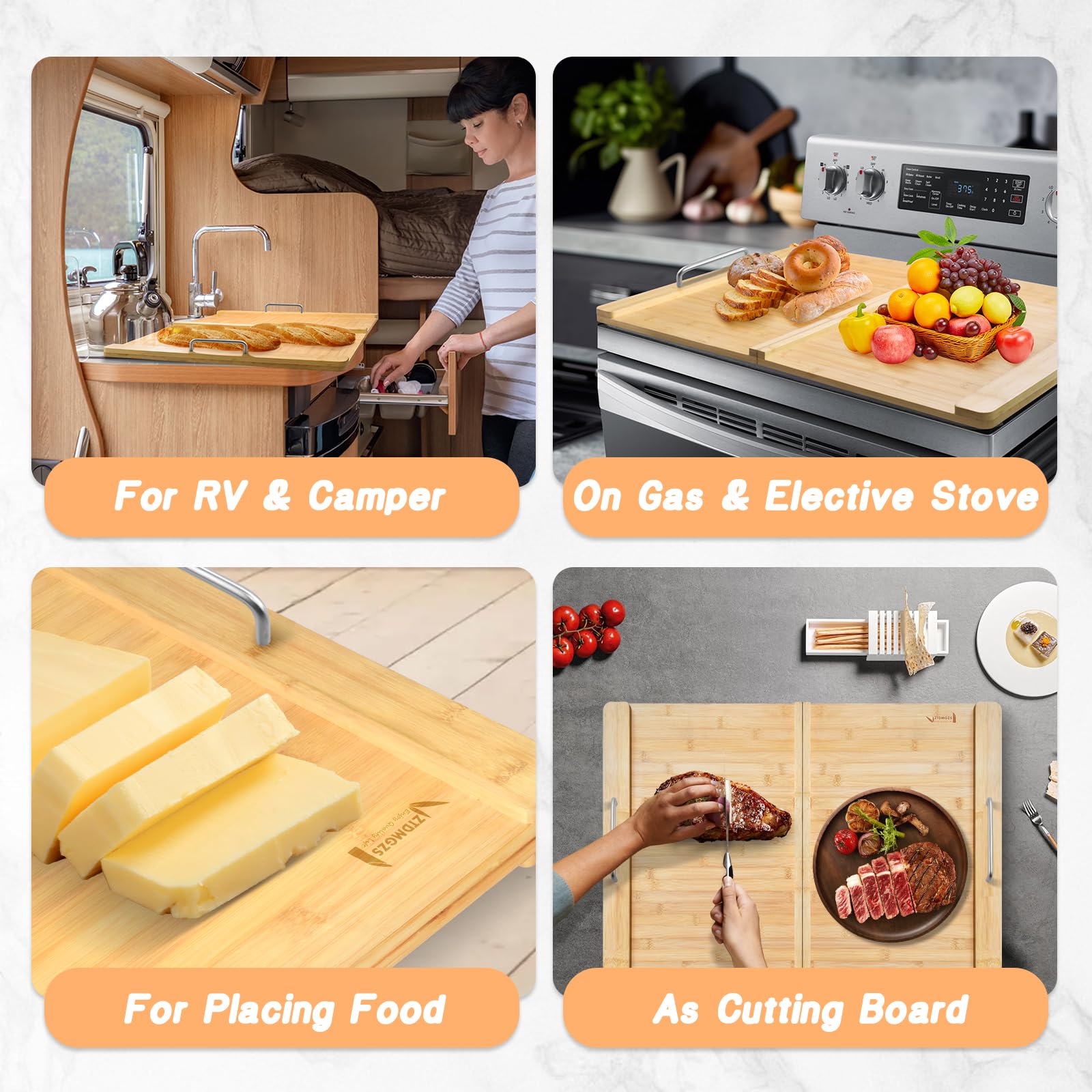 ZTDMGZS tabla-fideos-plegable añade superficie extra para cocinar y servir