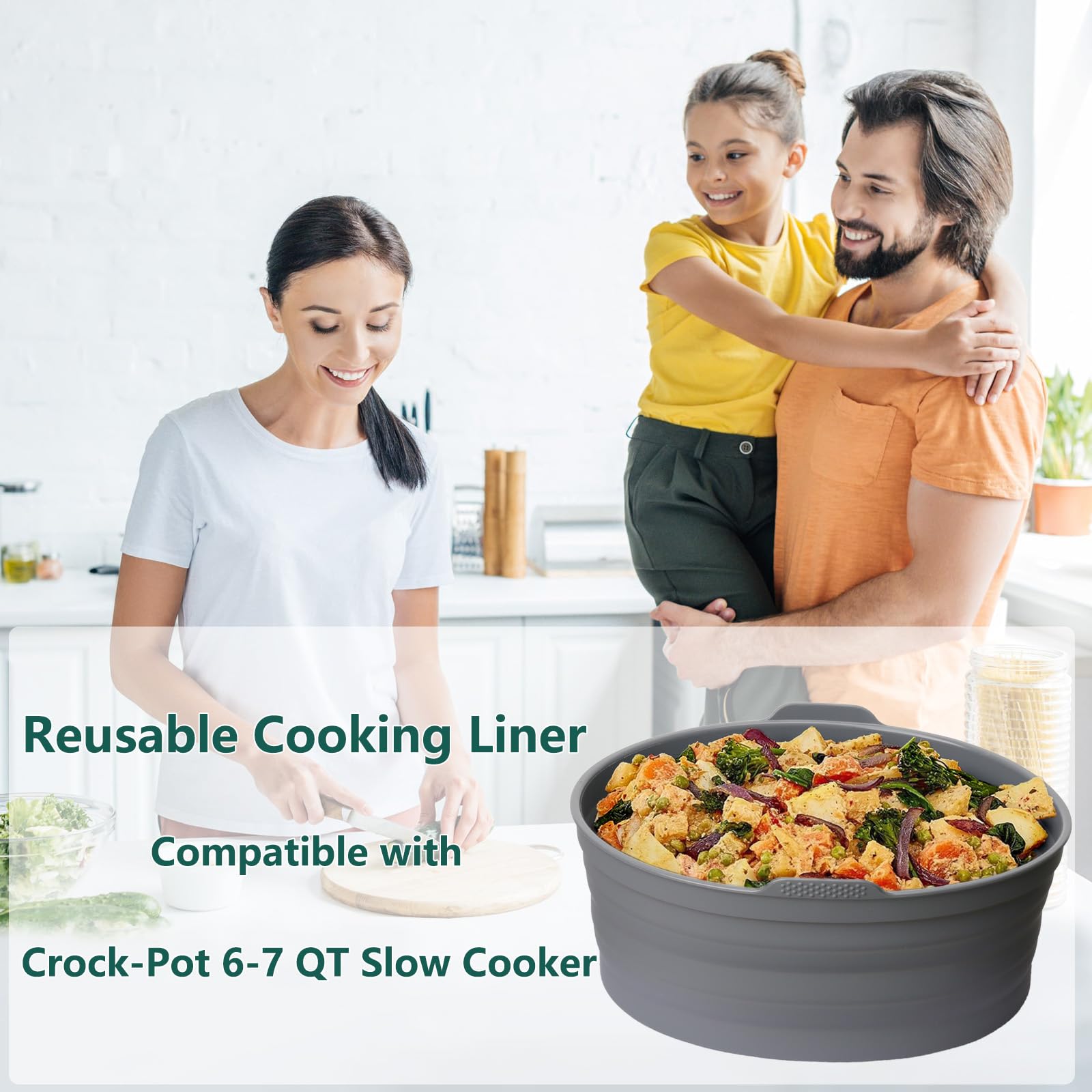 Liner ZTHapwa perfecto para carnes y verduras que requieren cocción lenta.