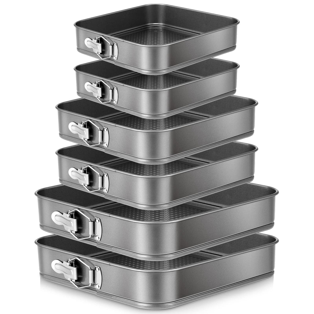 Zubebe molde cuadrado para tarta con base desmontable, ideal para tartas de queso caseras