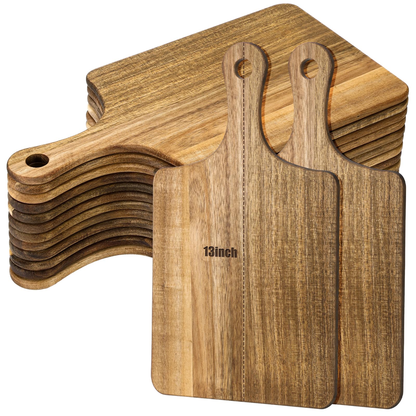 Tabla Zubebe de acacia con asa para cortar y presentar quesos