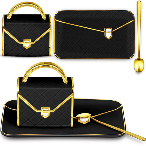 Zubebe taza-bolso negro frente, ideal para empezar el día con estilo.