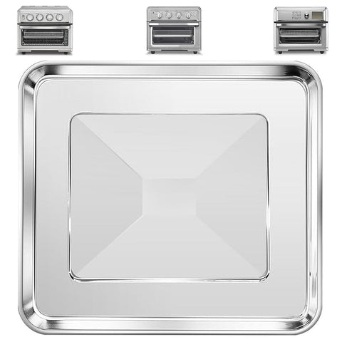 ZuKaYeHome Bandeja freidora, acero inoxidable, compatible con Cuisinart TOA-60 para cocción más segura.