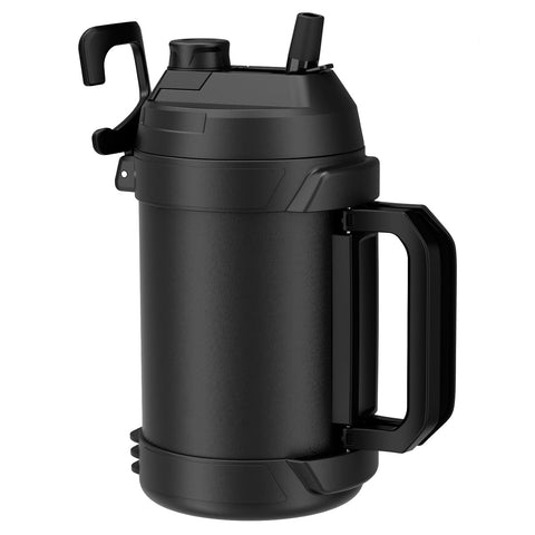 Zukro botella de 1 galón negra para uso diario al aire libre.