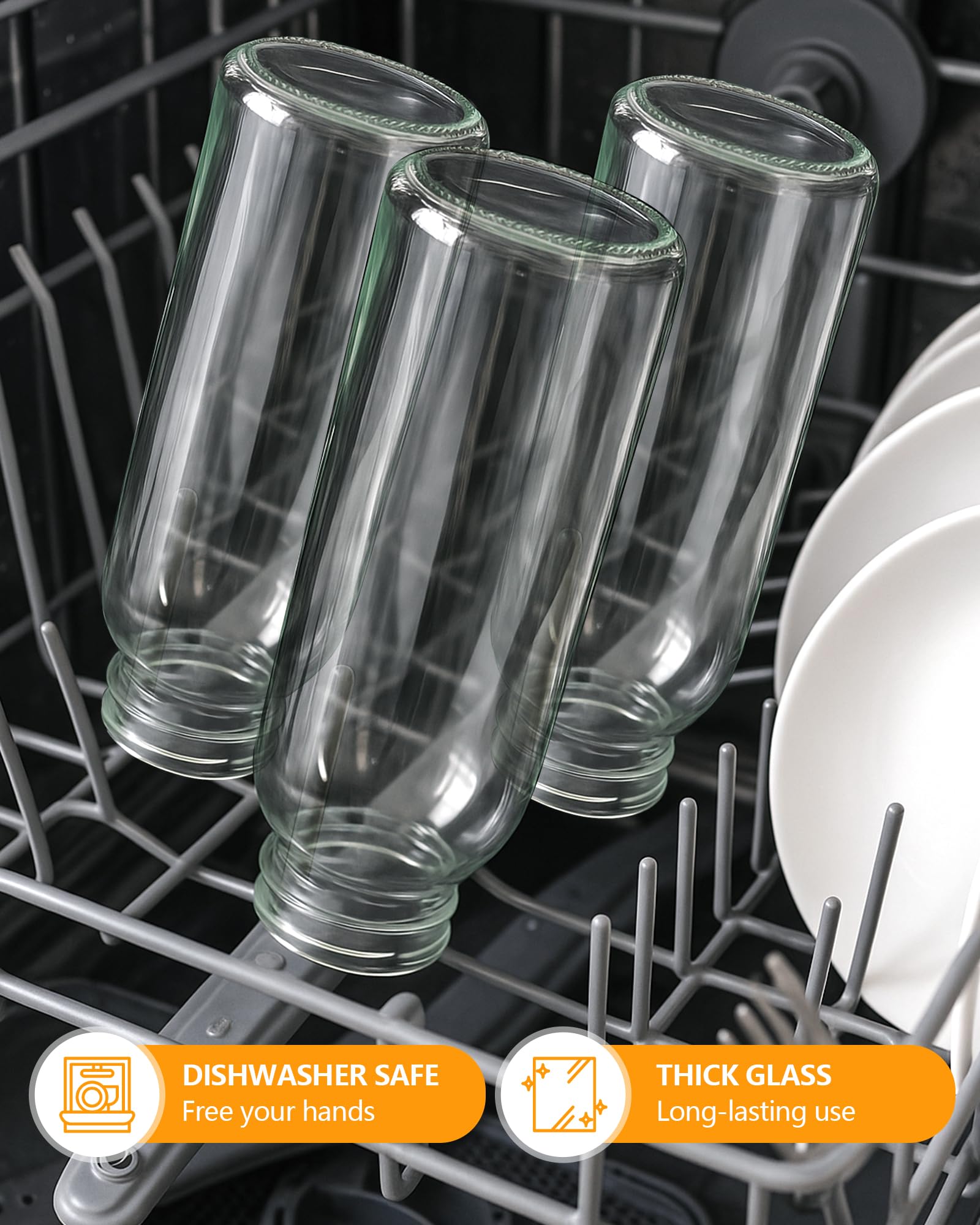 Ideal para zumos y batidos en vidrio Zukro 300 ml.