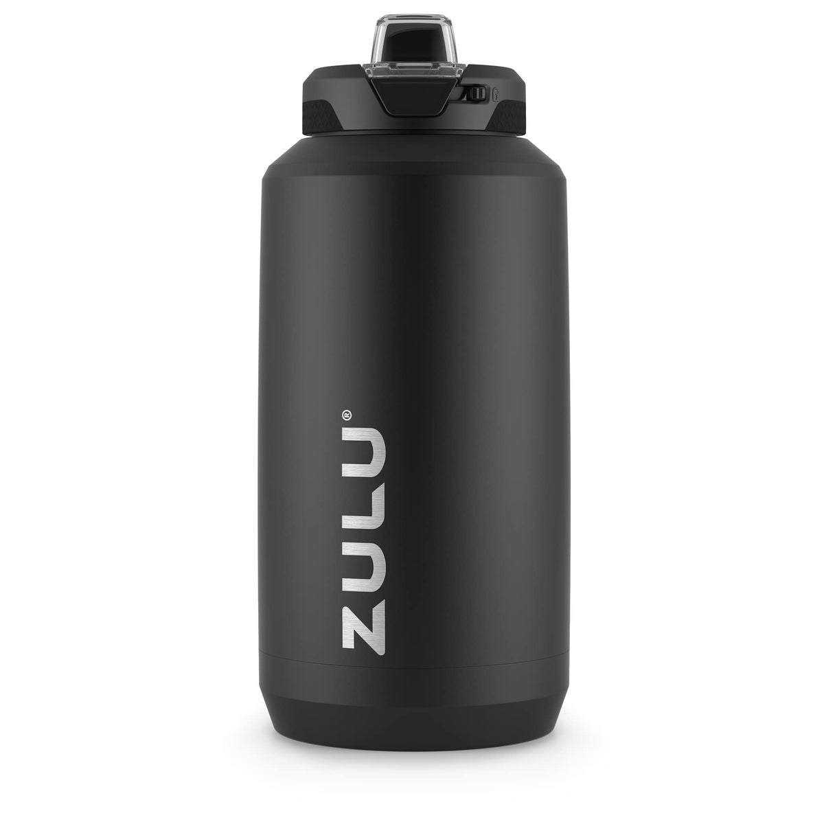 ZULU Goals 64oz botella de acero inoxidable con tapa segura para uso diario