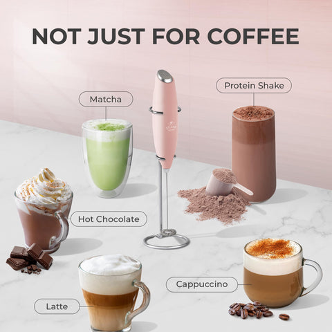 Zulay batidora para cappuccino, espuma estable