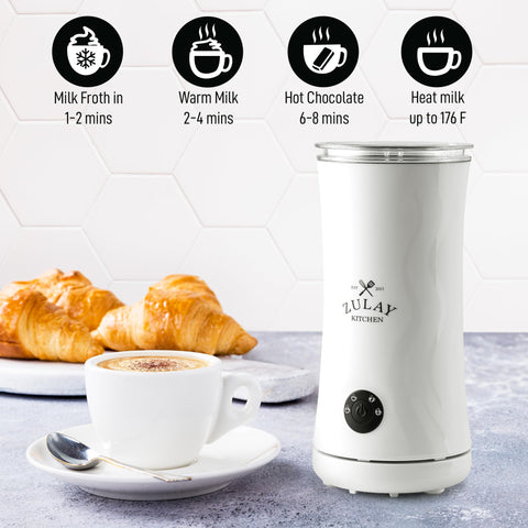 Boquilla ergonómica para vertido preciso y arte en cappuccinos