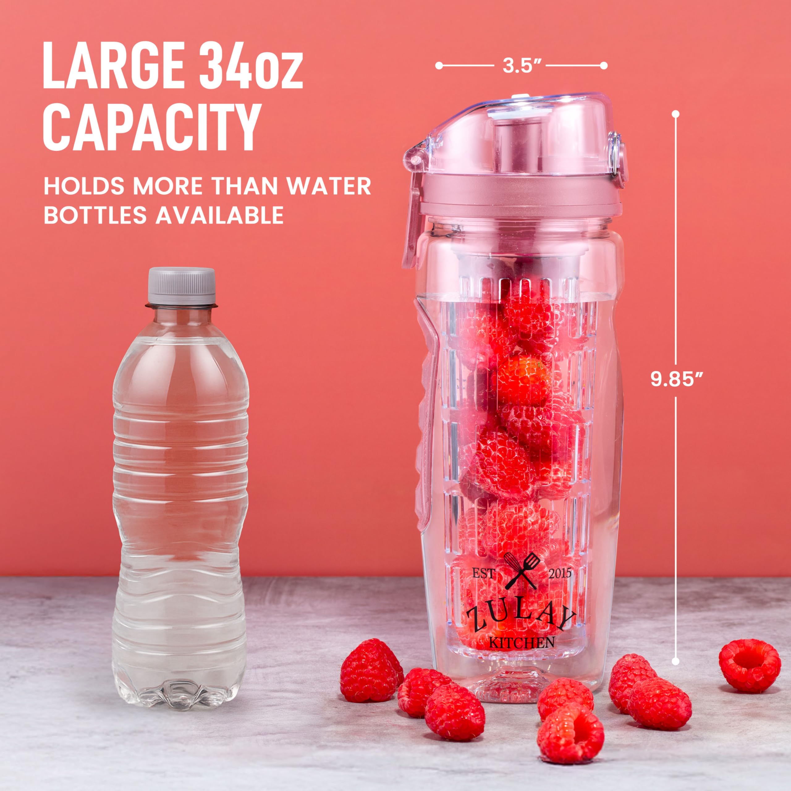 Material Tritan sin BPA garantiza durabilidad diaria para usos intensos.