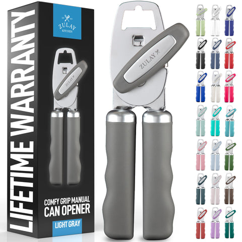 Zulay Kitchen abrelatas manual acero inoxidable: duradero para uso diario.