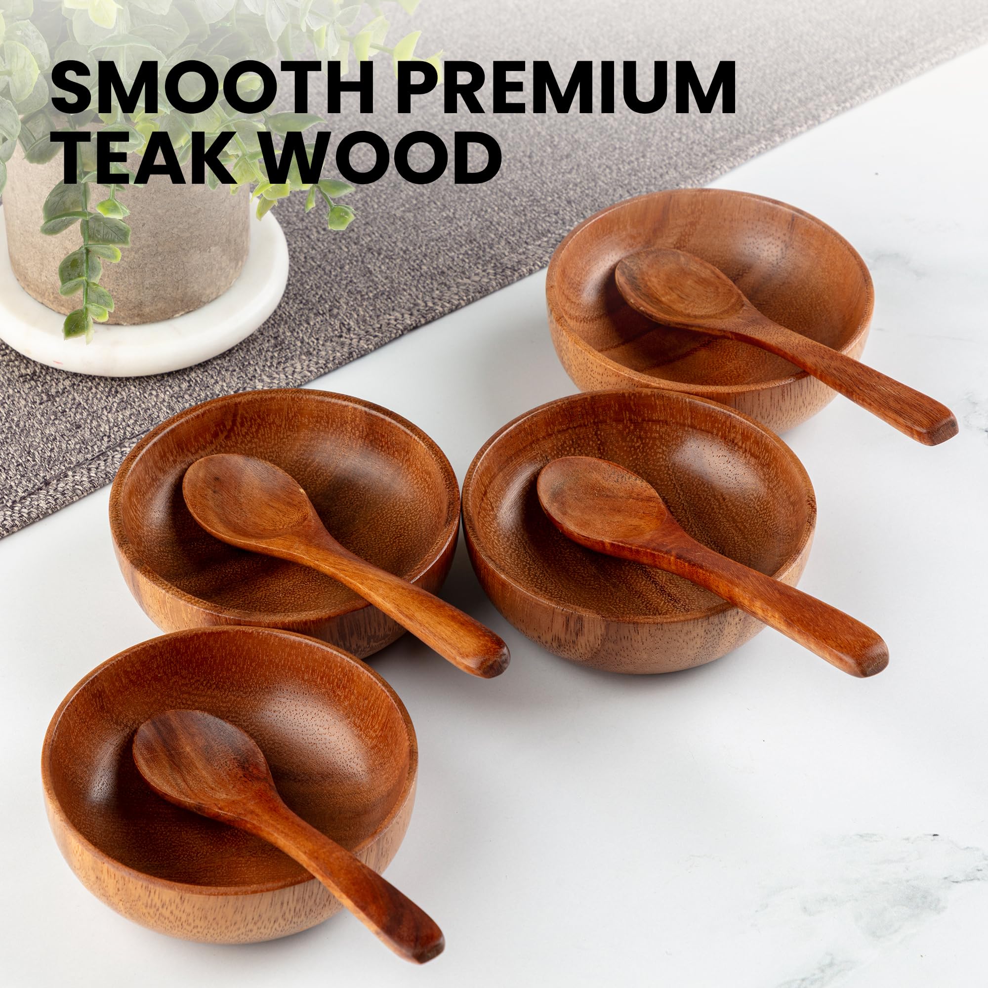Acabado suave de teca natural de Zulay Kitchen, seguro para utensilios antiadherentes.