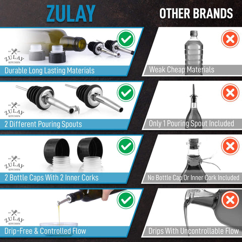 Accesorios Zulay Kitchen para dispensador de aceite, prácticos en la cocina diaria.