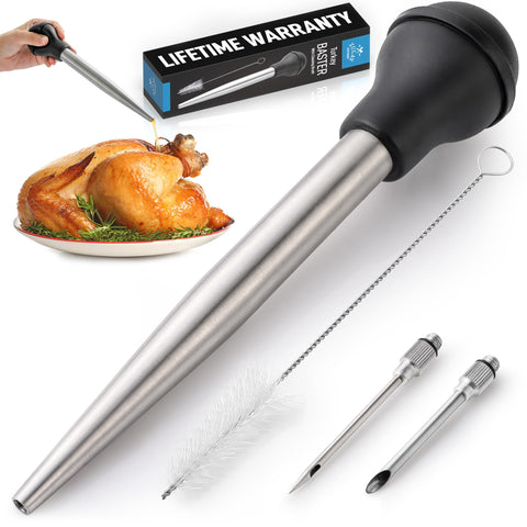 Baster Zulay para pavo en acero inoxidable con 5.5 onzas