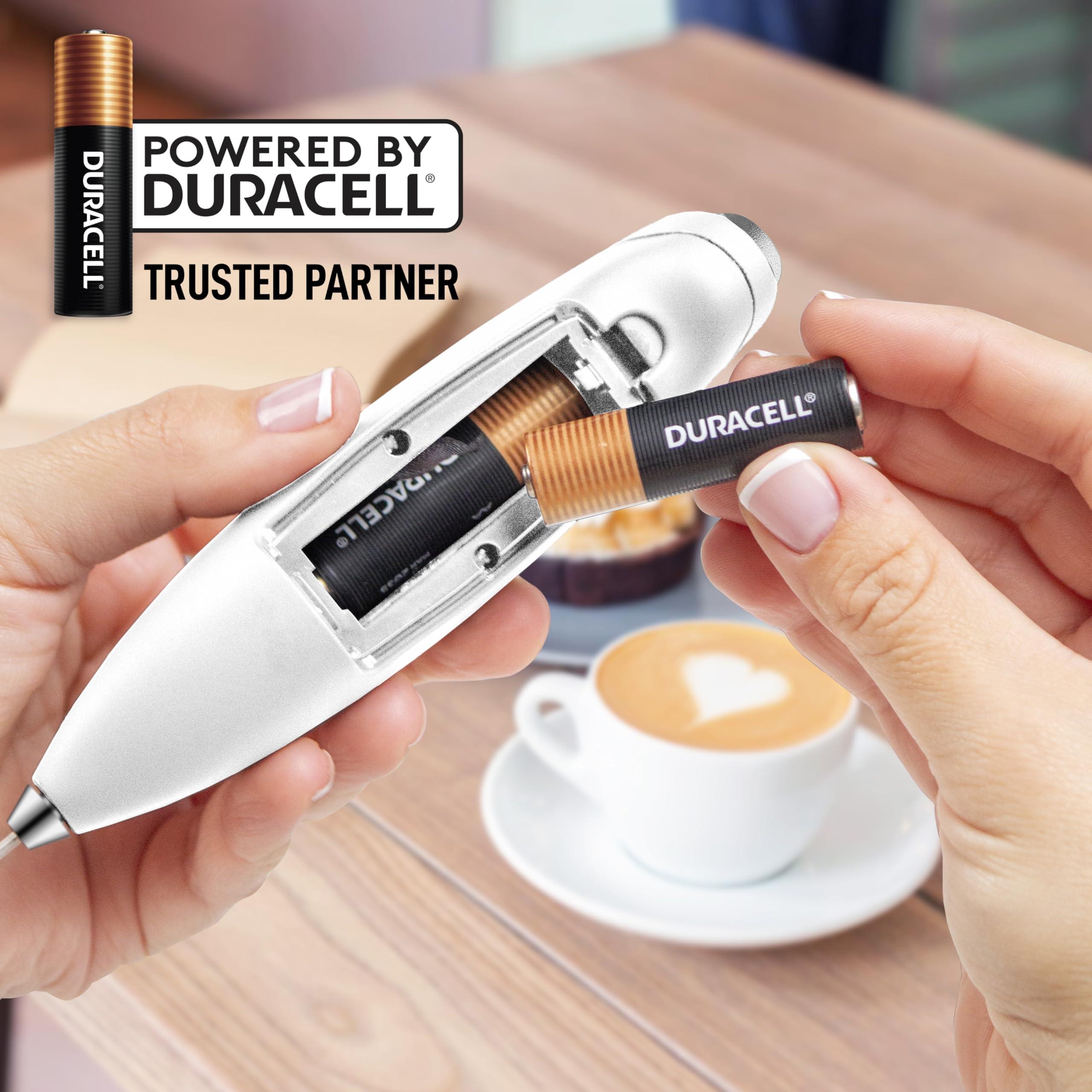 Zulay Kitchen batidor espiral de acero inoxidable crea espuma suave