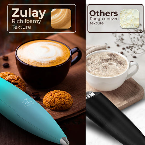 Zulay Kitchen batidor tornado triple, pilas incluidas para uso portátil