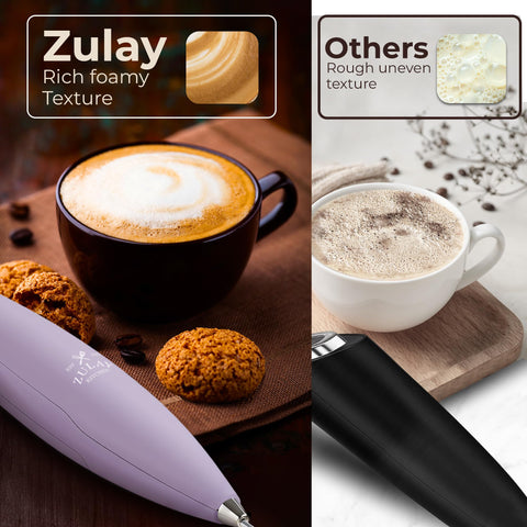 Zulay Kitchen batidor tornado triple incluye pilas Duracell para uso portátil.