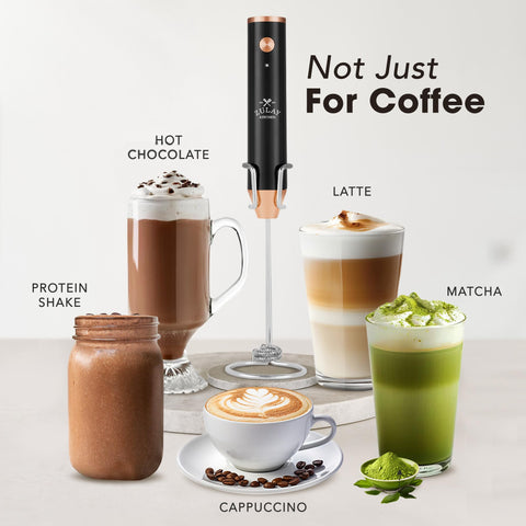 Batidor Zulay Kitchen dos velocidades para espumar latte o cappuccino