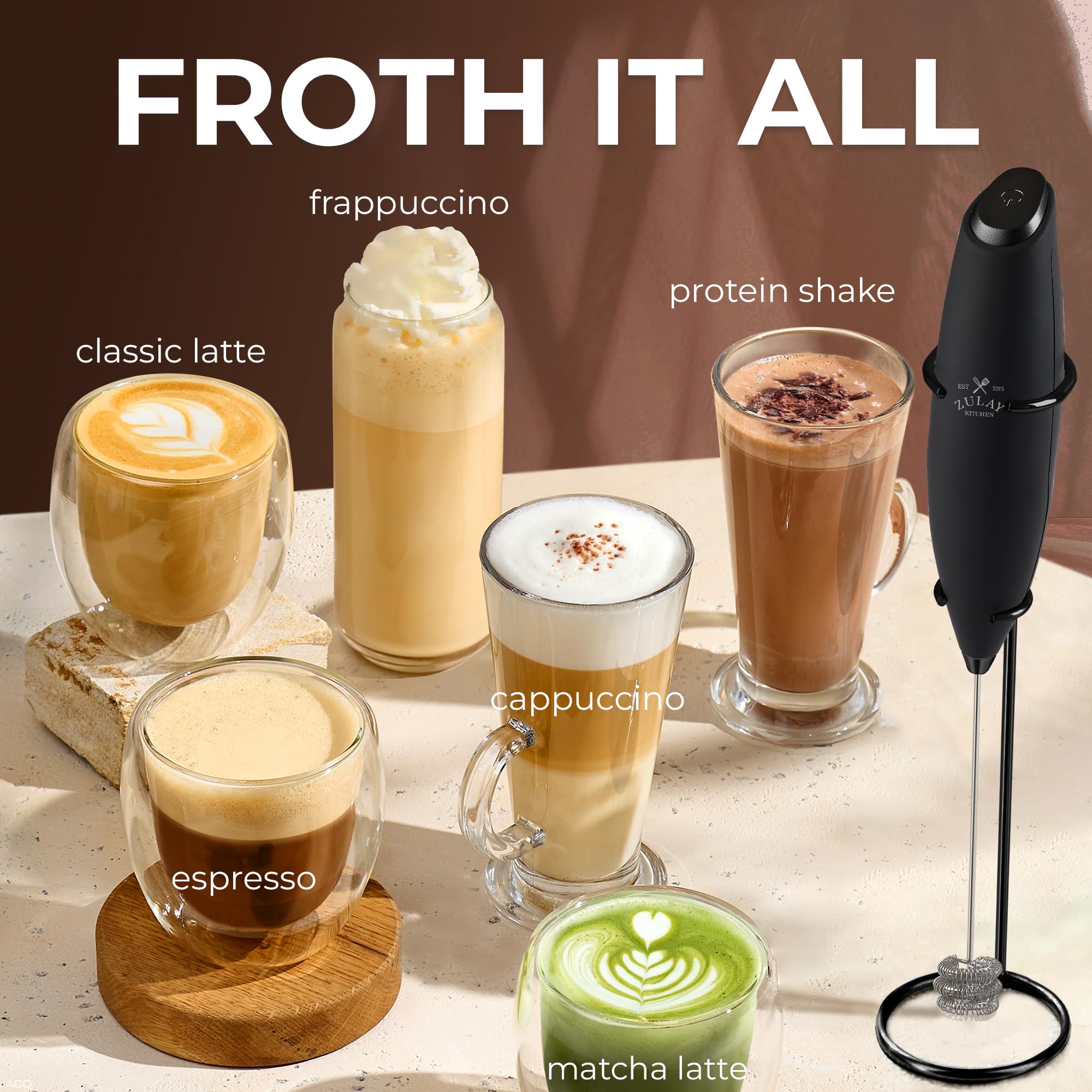 Zulay Kitchen batidora tornado triple para leche vegetal suave