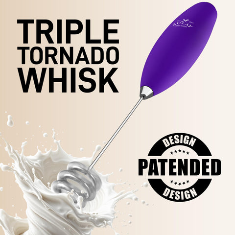 Zulay Kitchen batidora tornado triple con soporte incluido para almacenamiento