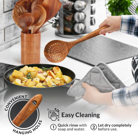 Cucharón Zulay Kitchen ideal para sopas y guisos.