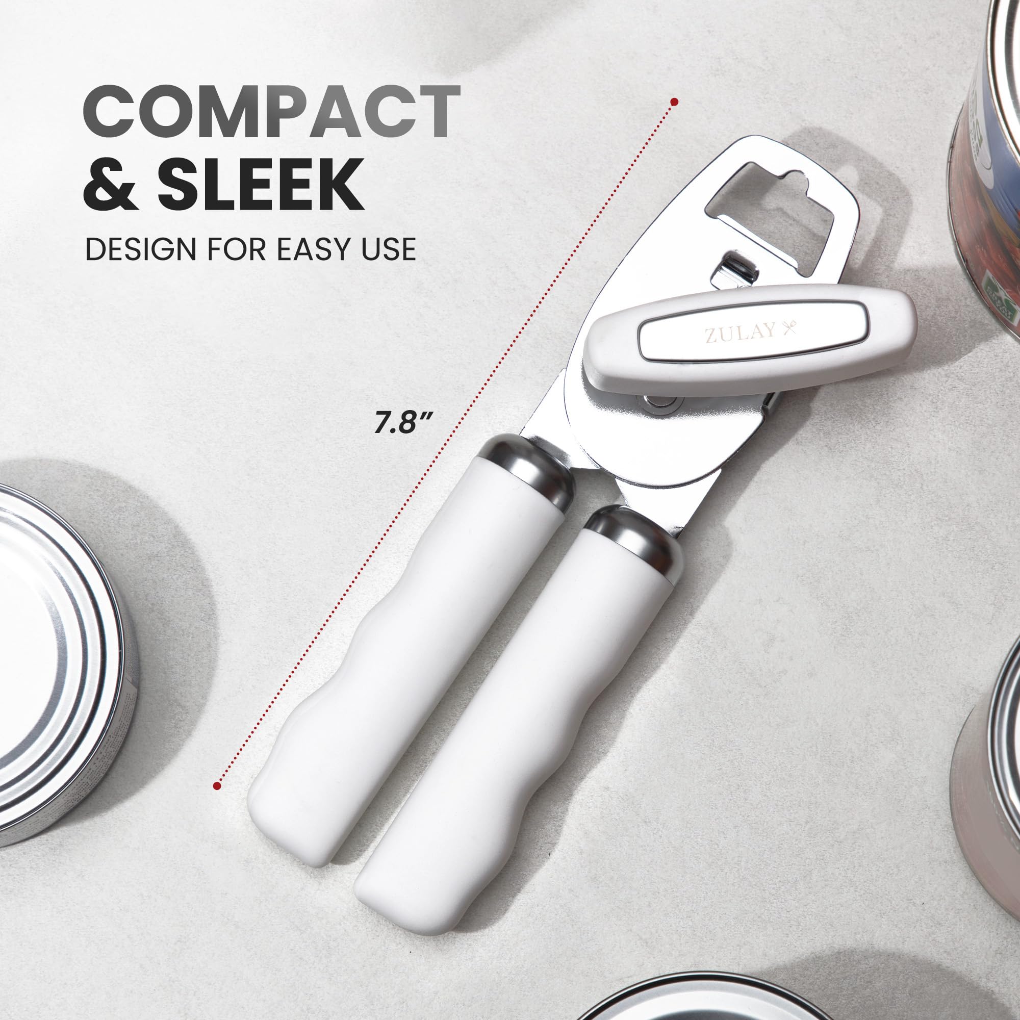 Cuchillas duraderas de Zulay Kitchen en acero inoxidable para cortes suaves.