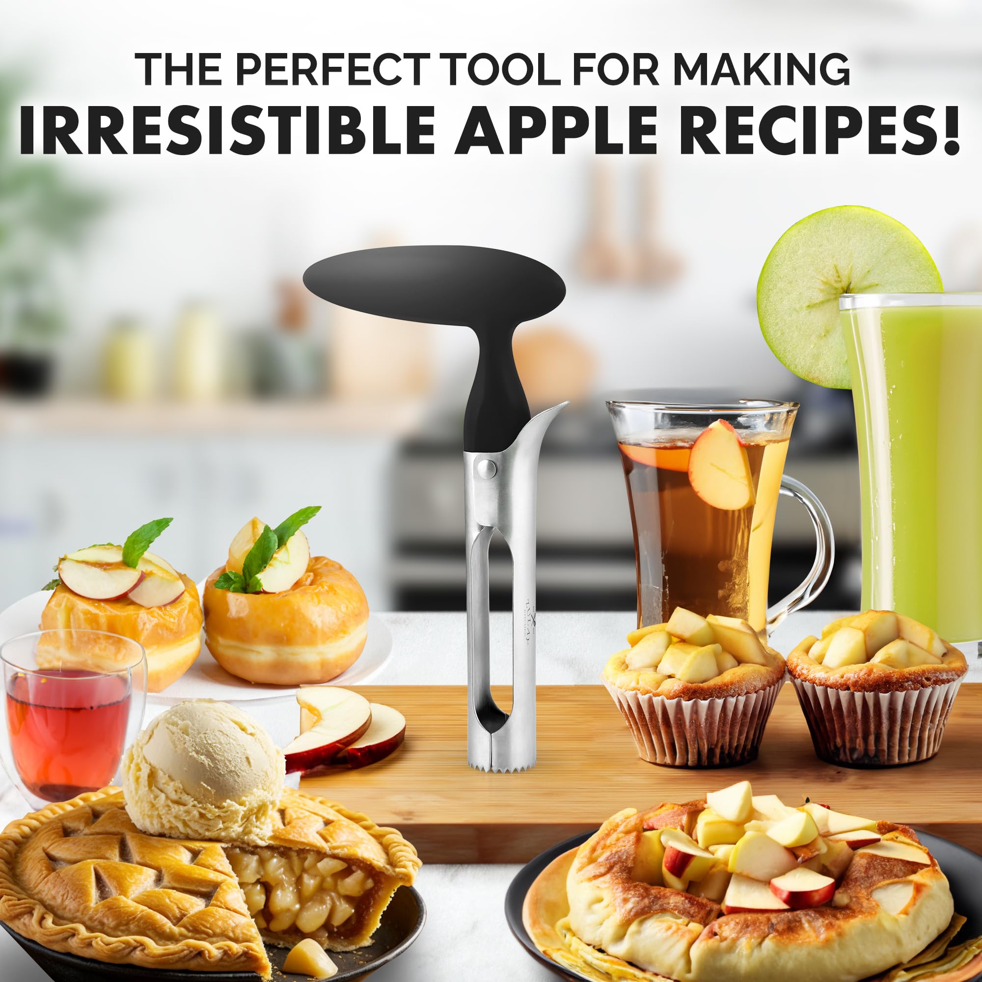 Zulay Kitchen Descorazonador para hornear manzanas, ideal para tartas
