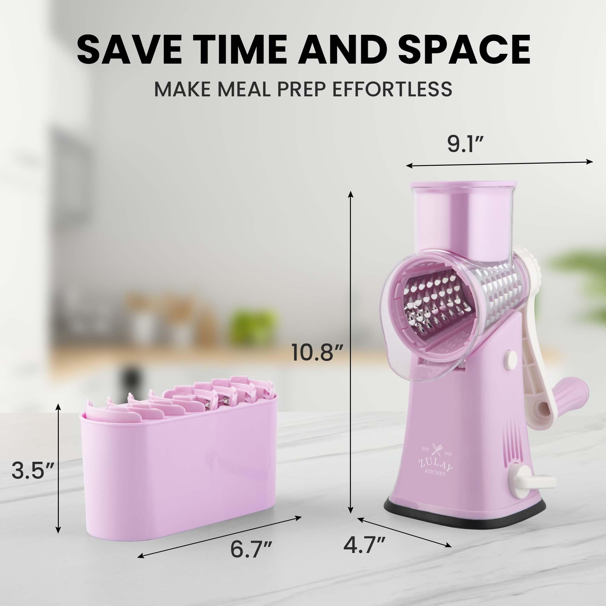 Diseño ergonómico de Zulay Kitchen para rallado y corte cómodo