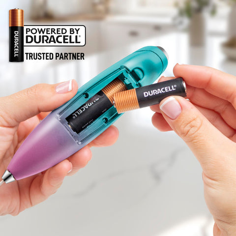 Baterías Duracell incluidas impulsan el batidor Zulay Kitchen.