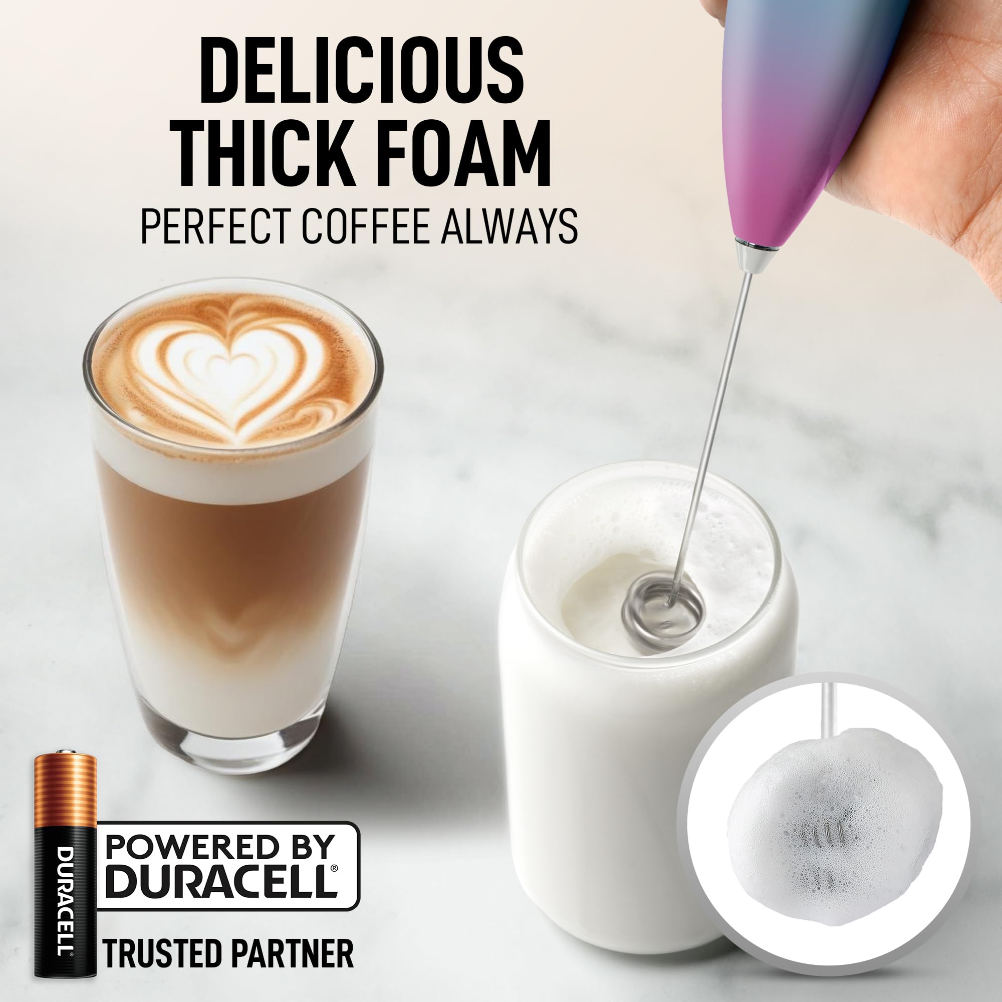 Zulay Kitchen espuma cremosa para café, latte y cappuccino en segundos