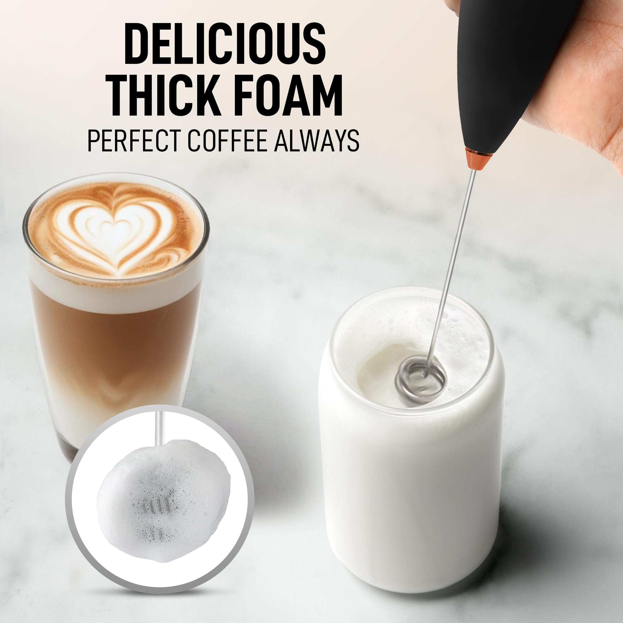 Zulay Kitchen espuma crema cafe, crema perfecta para cappuccinos caseros