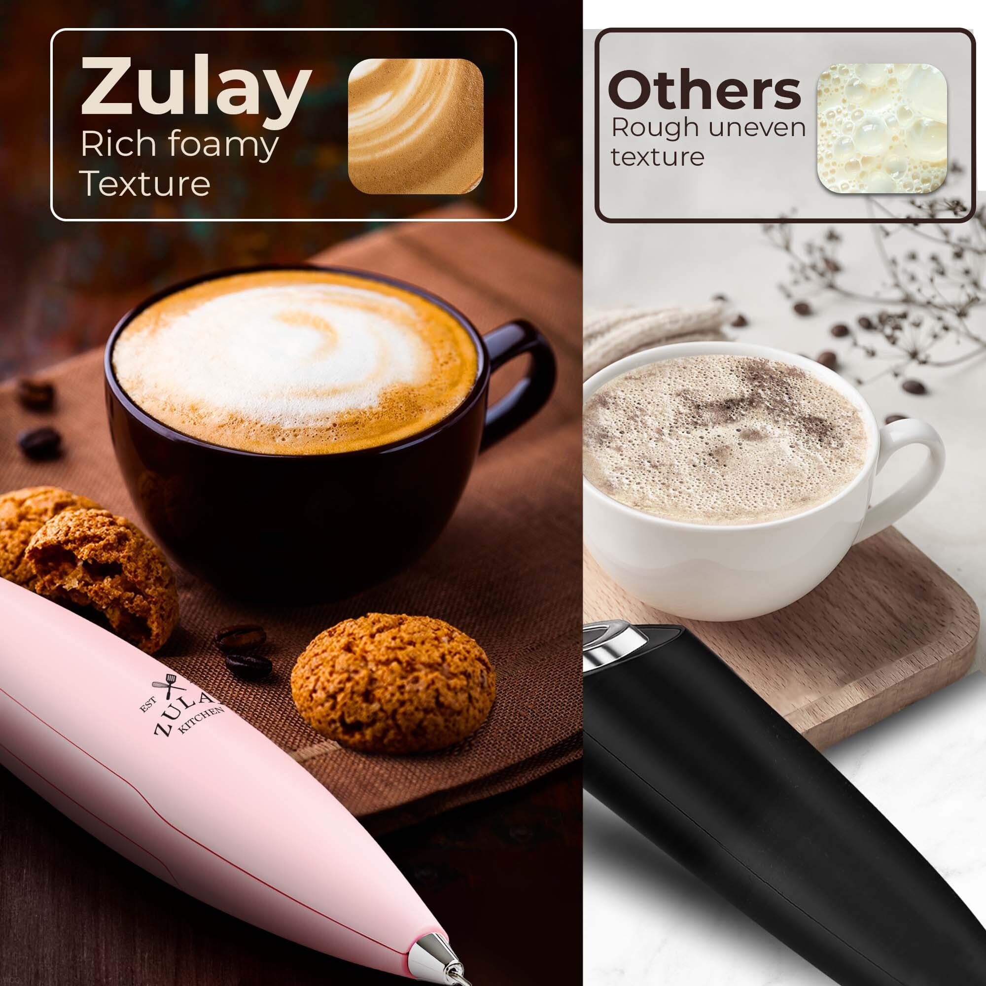 Zulay Kitchen estante de metal incluido para guardar el batidor.