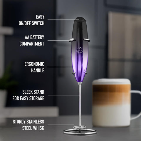 Zulay Kitchen Executive Series Milk Frother es apto para latte, cappuccino y chocolate caliente.