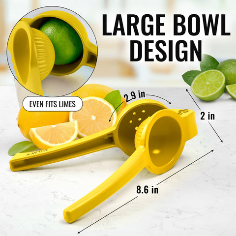Zulay Kitchen Exprimidor con asa ergonomica para manejo cómodo