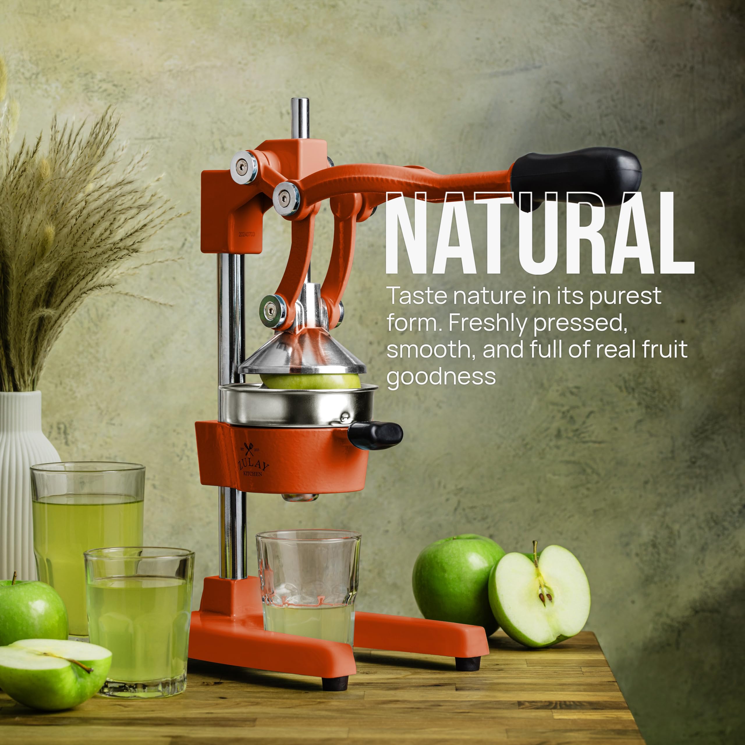 Zulay Kitchen exprimidor cítrico con cuenco de 5 pulgadas, ideal para limones y naranjas.