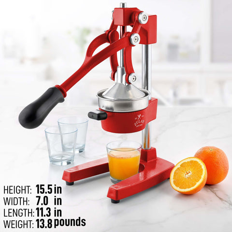 Zulay Kitchen Exprimidor Cítrico, mango ergonómico, exprimidos cómodos