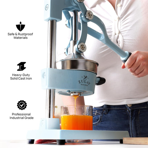 Copa de cinco pulgadas para cítricos del exprimidor Zulay Kitchen azul