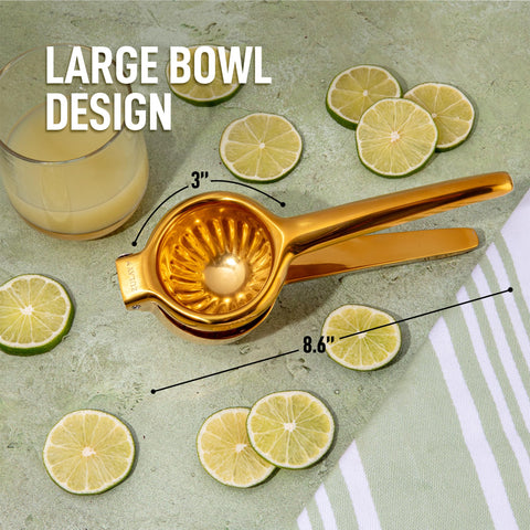 Zulay Kitchen Exprimidor mango ergonomico para comodidad al presionar citricos