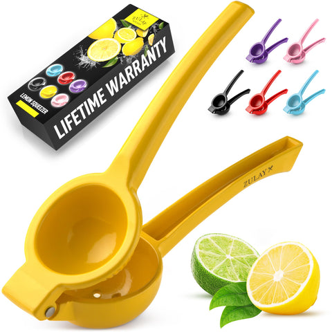 Zulay Kitchen Exprimidor limón metalico a mano para jugo fresco